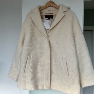 Boucle Lands’ End Coat NWT
